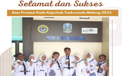 Tim SMKN WINONGAN telah berhasil meraih Juara pada Kejurkab Taekwondo Malang 2023